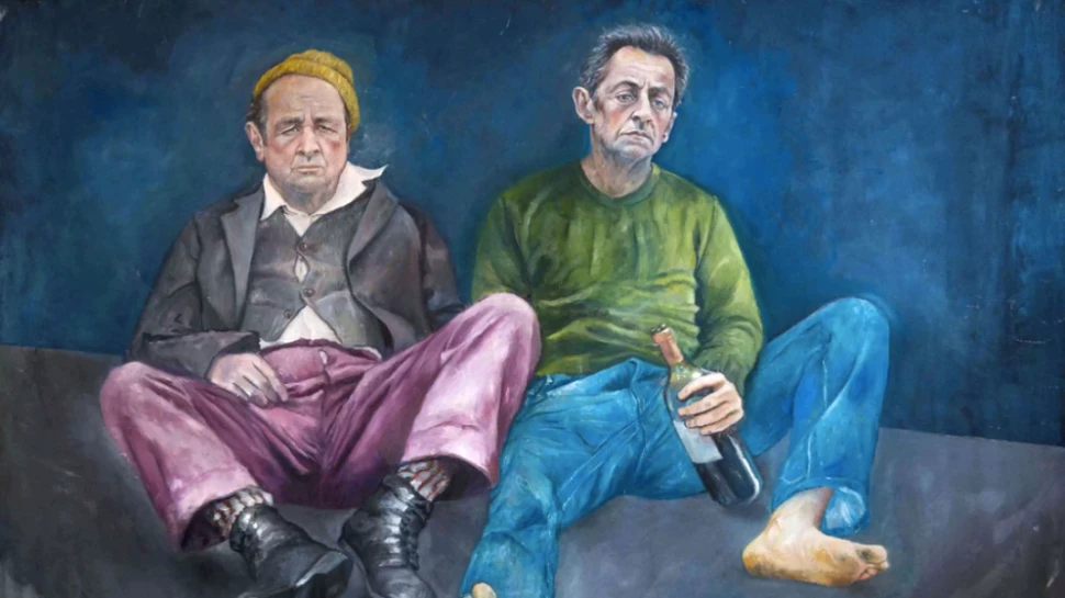 Un pictor din Siria i-a ilustrat pe liderii lumii în ipostaze cu care aceştia nu sunt învăţaţi: oameni ai străzii –  FOTO