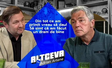 Adrian Păduraru, „Declarație de dragoste” pentru viață la „Altceva cu Adrian Artene”