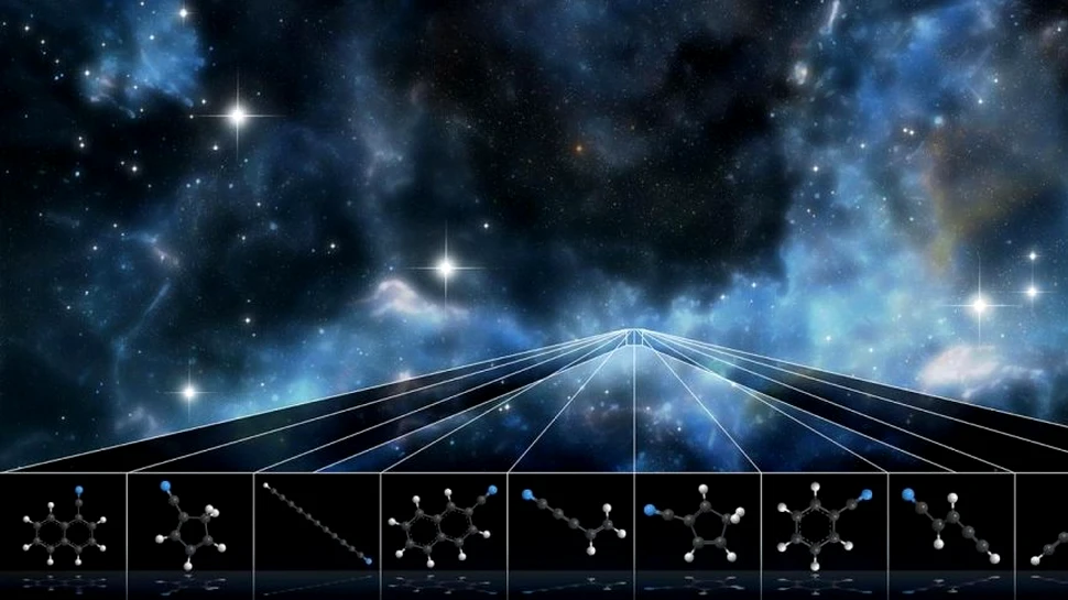 Molecule nemaivăzute până acum în spațiu au fost descoperite de cercetători printre stele
