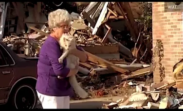 Victima unei tornade şi-a regăsit pisica la 3 săptămâni după dispariţie! (VIDEO)