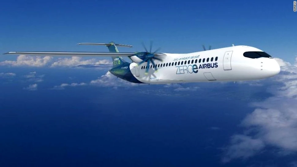 Airbus a dezvăluit trei concepte pentru avionul alimentat cu hidrogen