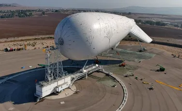 Israel a început testele cu un dirijabil uriaș care va avertiza asupra atacurilor cu rachetă
