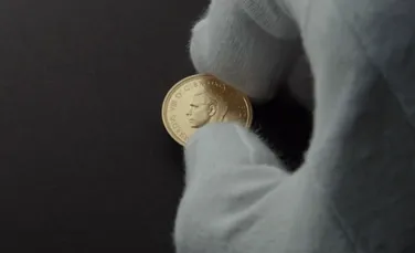 Suma pentru care s-a vândut o monedă din aur rară, care nu trebuia să existe – VIDEO