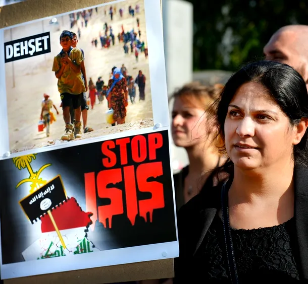Demonstraţie contra ISIS.