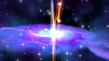 Un vânt cosmic record, de la o gaură neagră, mătură spațiul cu 30% din viteza luminii