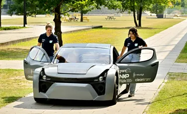 Vehiculul electric care absoarbe carbon, noua invenție a studenților olandezi