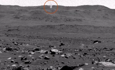 Un „diavol de praf” uriaș, filmat de roverul Perseverance pe planeta Marte
