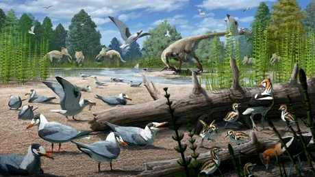 Un studiu a descoperit că păsările au trăit alături de dinozauri în Arctica