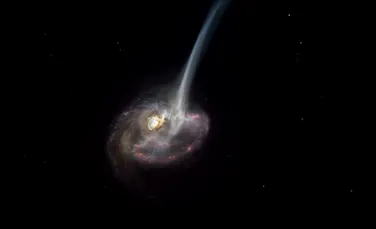 O galaxie îndepărtată moare în timp ce astronomii privesc procesul