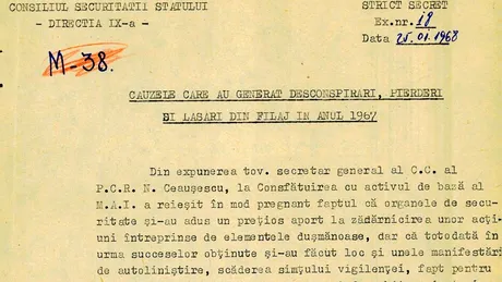 Gafele și incompetența Securității din perioada comunistă, dezvăluite într-un document secret din 1968