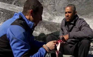 Barack Obama a fost în sălbăticie, alături de Bear Grylls