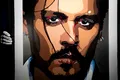 Un autoportret al lui Johnny Depp, pictat în timpul unei „perioade întunecate”, scos la vânzare