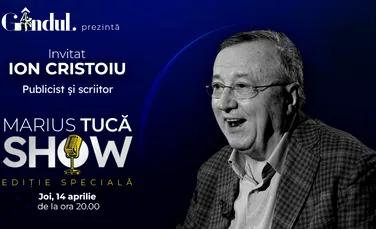 Marius Tucă Show începe joi, 14 aprilie, de la ora 20.00, live pe gandul.ro cu o nouă ediție specială