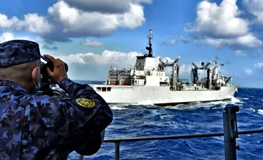 Fregata Regina Maria a participat la un amplu exercițiu de luptă în Marea Mediterană