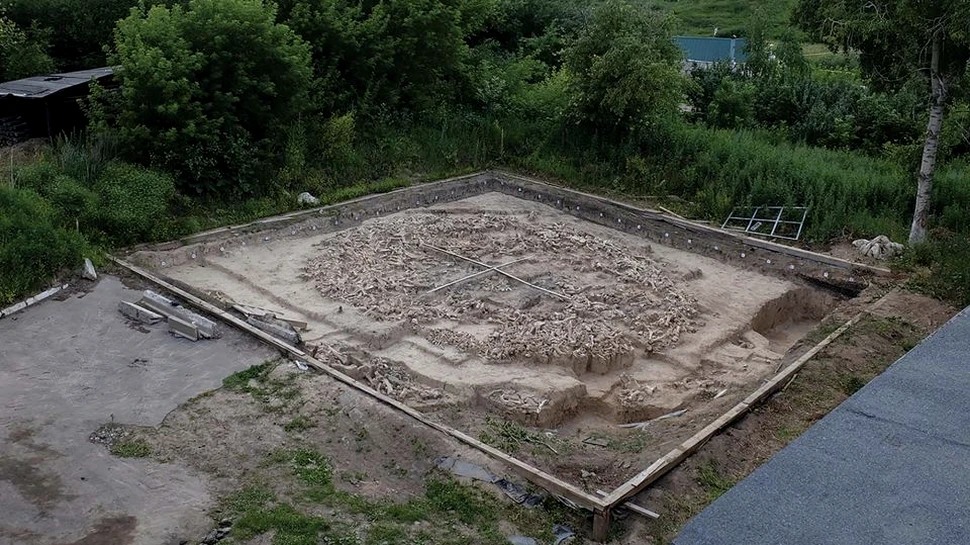 Descoperirea unei structuri din oase de mamut oferă noi detalii despre oamenii de Epoca de Gheaţă