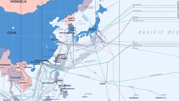 Cum arată de fapt Internetul: Harta reţelei de cabluri ce leagă cele mai îndepărtate colţuri ale lumii (Imagine: www.telegeography.com)