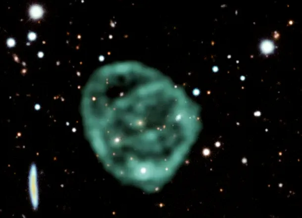 Astronomii au descoperit cel mai puternic și mai îndepărtat cerc radio observat până acum