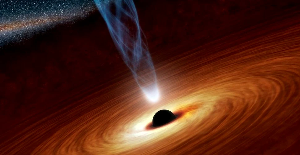 Astronomii au observat o gaură neagră care a ”aruncat” un jet de plasmă în spaţiu