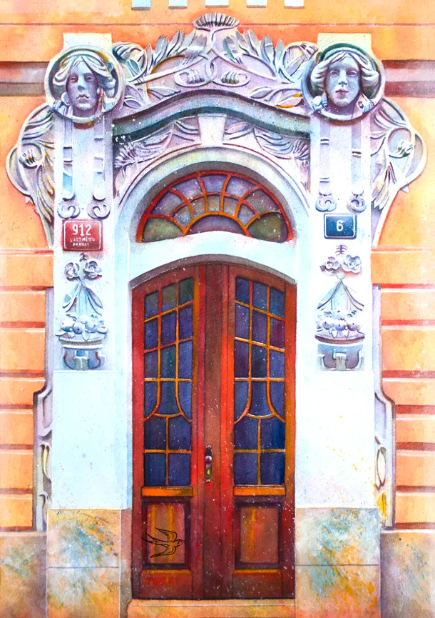 Uşile pictate de un artist ucrainean 