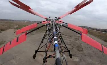 Un grup de ingineri ruși a creat o „aeronavă de coșmar” care dă din aripi asemenea unei libelule