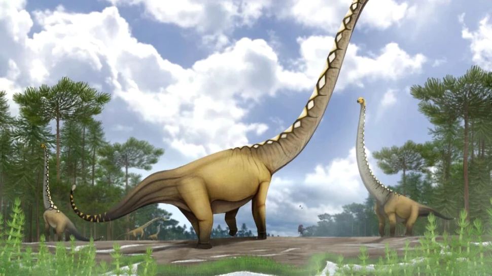 O nouă specie de dinozaur cu gâtul extrem de lung, descoperită datorită unui singur os