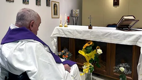 Mesajul transmis de Papa Francisc din spitalul unde se recuperează de pneumonie