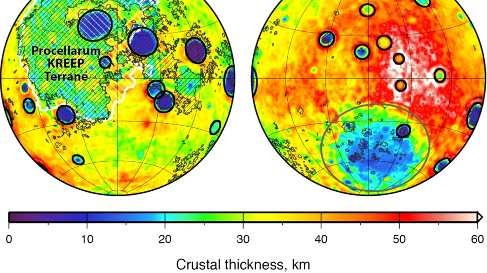 Astronomii au descoperit o structură bizară care emite căldură sub suprafața Lunii