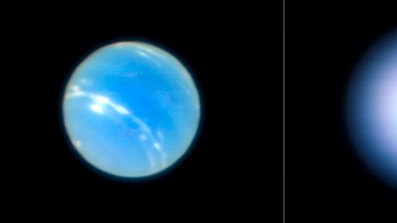 Maori mask Mutual Un telescop de pe Terra a putut obţine o imagine mai clară a lui Neptun  chiar şi decât telescopul spaţial Hubble - FOTO