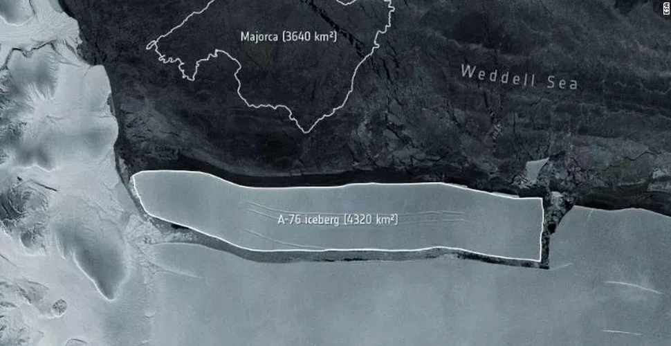 Cel mai mare aisberg din lume s-a desprins de Antarctica