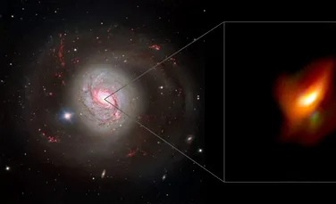 Noi imagini cu o gaură neagră supermasivă ascunsă într-un nor gros de praf cosmic