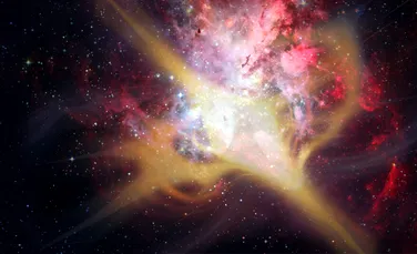 Astronomii au observat cum gazul reciclat alimentează o galaxie masivă din Universul timpuriu