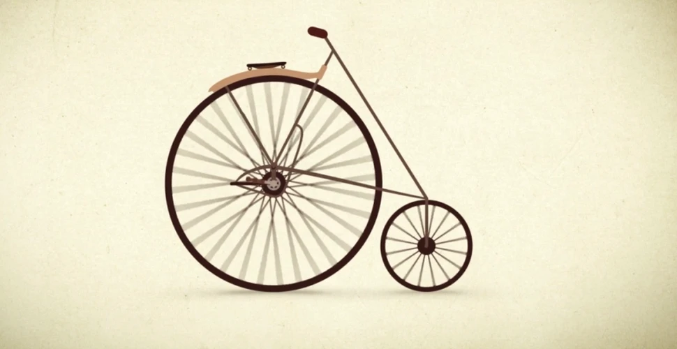 Evoluţia bicicletei, într-un video de un minut. Toate etapele parcurse de această invenţie până a devenit ceea ce ştim acum. VIDEO
