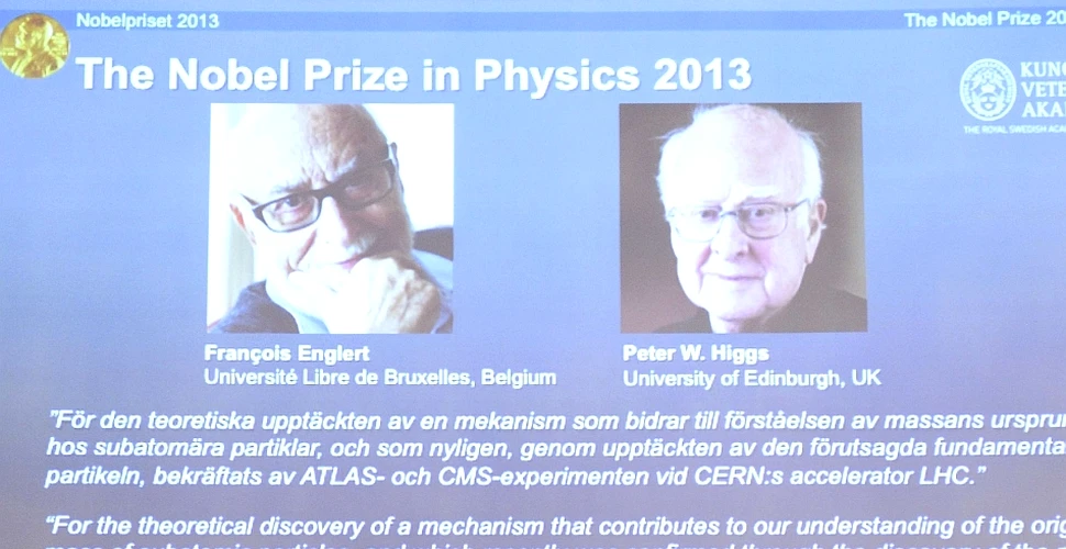 Peter Ware Higgs şi François Englert – laureaţii premiului Nobel pentru fizică pe 2013