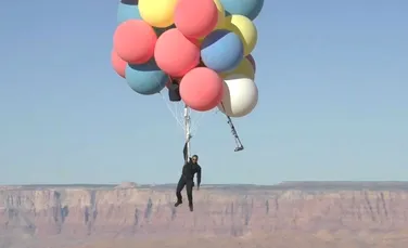 Cum a reușit David Blaine să zboare peste deșertul Arizona cu ajutorul unor baloane cu heliu?