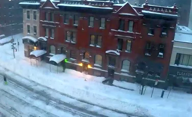 Imaginile VIDEO arată cum super viscolul ”Jonas” a acoperit New York-ul în doar 90 de secunde