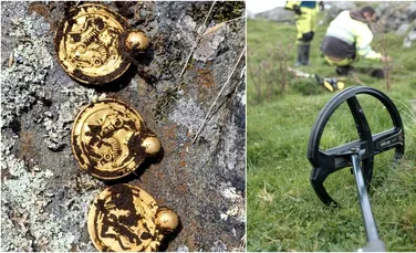 „Descoperirea de aur a secolului”: Un amator a găsit cu detectorul de metale un depozit masiv de bijuterii