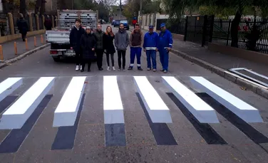 Treceri de pietoni 3D în Bucureşti, de Ziua europeană fără accidente rutiere mortale