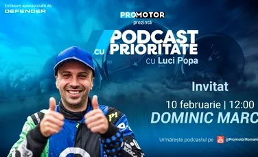 „Podcast cu Prioritate” #63 by ProMotor. Dominic Marcu – de la schi la volanul unei Tesla de curse