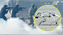 O filmare arată un câine-robot care trage cu mitraliera în timpul unui exercițiu militar al chinezilor