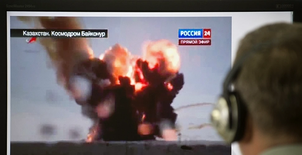 O rachetă ce transporta trei sateliţi Glonass a explodat la cosmodromul rus Baikonur (VIDEO)
