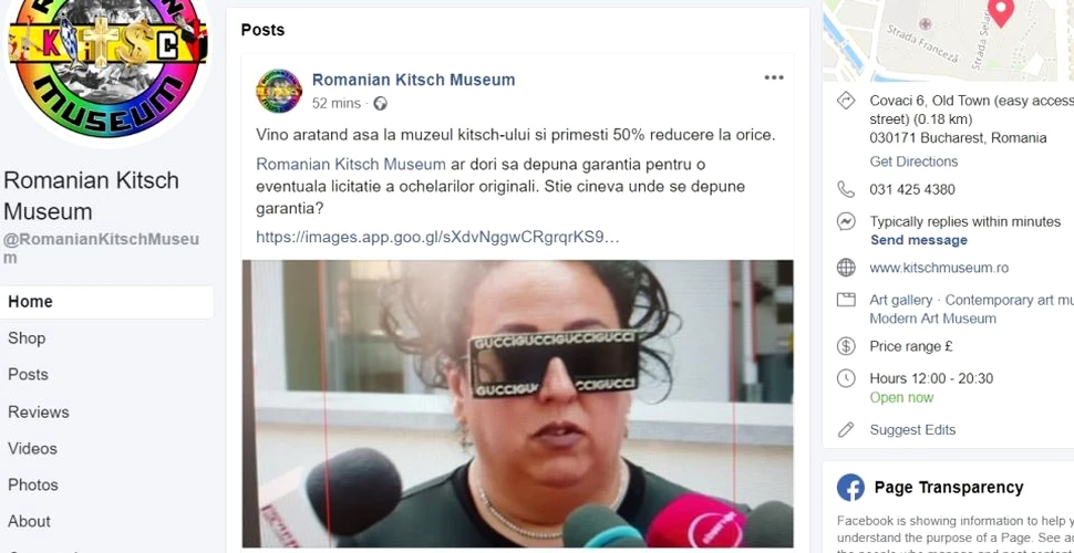 Muzeul Kitsch-ului ironizează ochelarii avocatei lui Mazăre: Vino arătând aşa şi ai 50% reducere