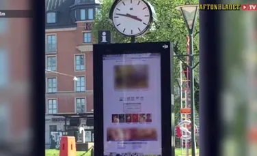 Hackerii au afişat clipuri pentru adulţi pe panoul publicitar electronic dintr-o staţie de autobuz