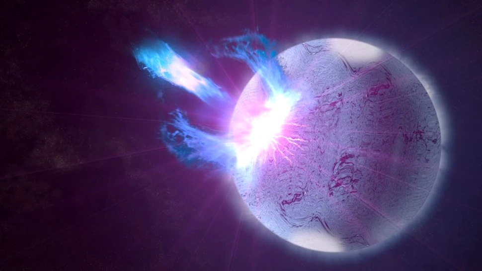 Un magnetar s-a trezit dintr-un somn de zece ani şi se comportă ciudat