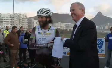 Un britanic a stabilit un nou record, făcând înconjurul lumii cu bicicleta