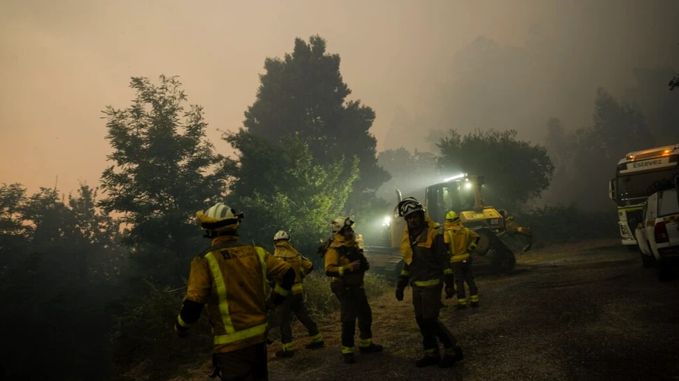Spania și Portugalia, cuprinse de incendii de vegetație