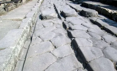 Străzile din Pompeii erau reparate cu fier topit