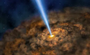 Emisile de radiaţii ale unei găuri negre supermasive sunt îndreptate către Pământ