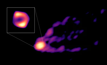 A fost obținută prima imagine directă cu jetul eliberat de o gaură neagră