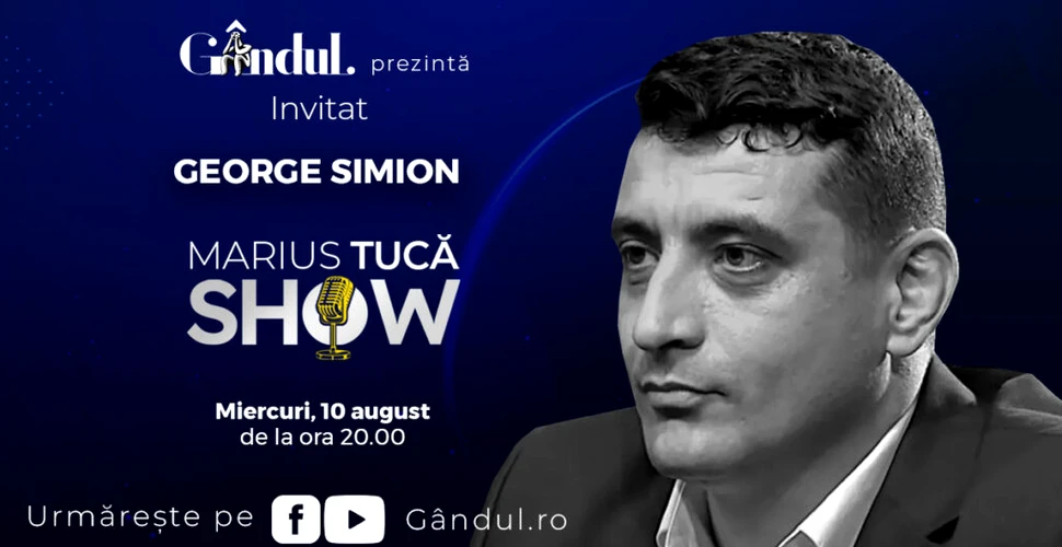 Marius Tucă Show începe miercuri 10 august, de la ora 20.00, live pe gândul.ro