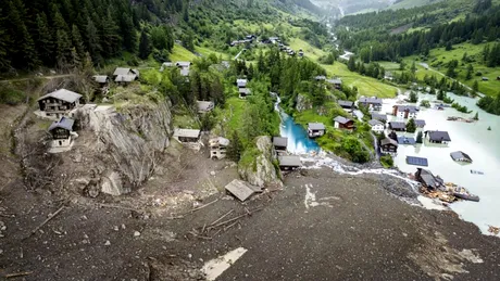 Satele din munții elvețieni, amenințate de topirea ghețarilor